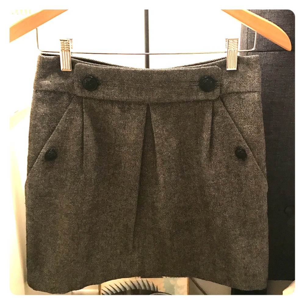 Grey tweed Banana Republic skirt